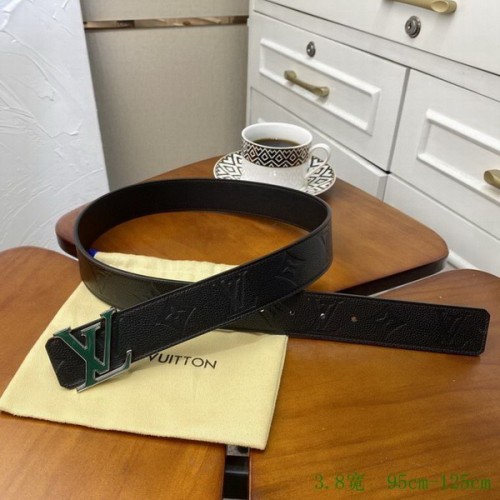 Super Perfect Quality LV Belts(100% Genuine Leather Steel Buckle)-3689