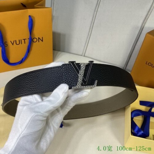 Super Perfect Quality LV Belts(100% Genuine Leather Steel Buckle)-4040