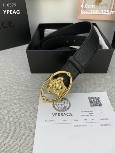Super Perfect Quality Versace Belts(100% Genuine Leather,Steel Buckle)-804