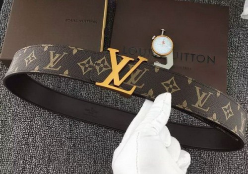 Super Perfect Quality LV Belts(100% Genuine Leather Steel Buckle)-3745