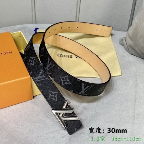 Super Perfect Quality LV Belts(100% Genuine Leather Steel Buckle)-2592