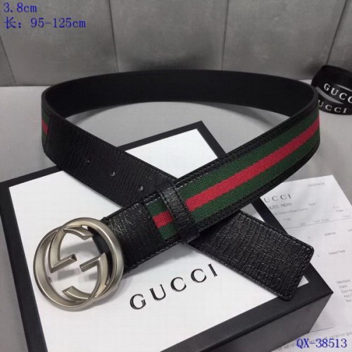 Super Perfect Quality G Belts(100% Genuine Leather,steel Buckle)-3843