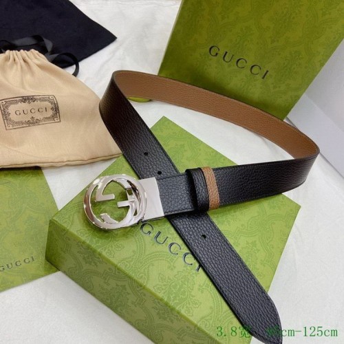 Super Perfect Quality G Belts(100% Genuine Leather,steel Buckle)-2838