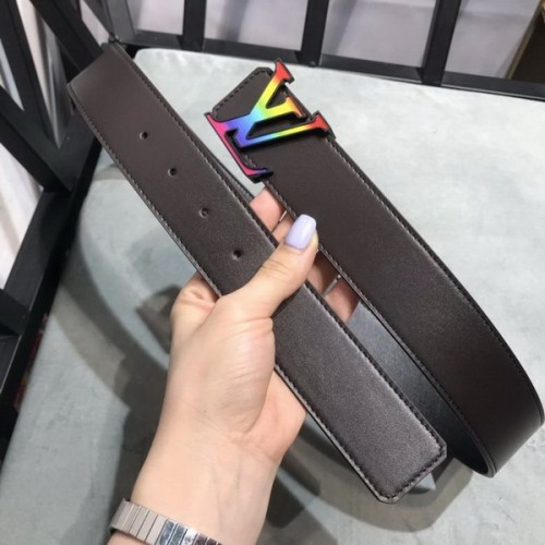 Super Perfect Quality LV Belts(100% Genuine Leather Steel Buckle)-3874