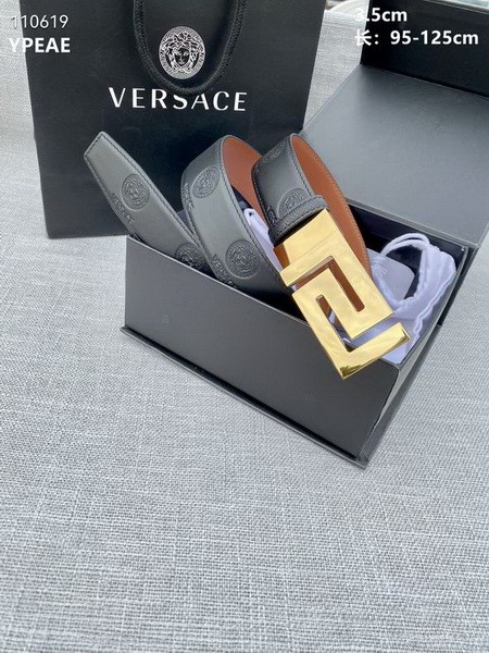 Super Perfect Quality Versace Belts(100% Genuine Leather,Steel Buckle)-1633