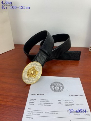 Super Perfect Quality Versace Belts(100% Genuine Leather,Steel Buckle)-1099