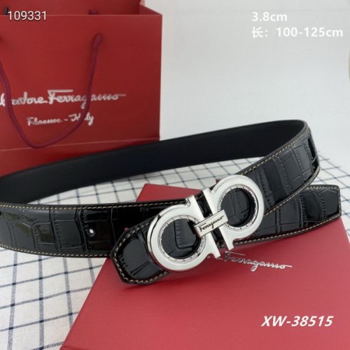 Super Perfect Quality Ferragamo Belts(100% Genuine Leather,steel Buckle)-1510