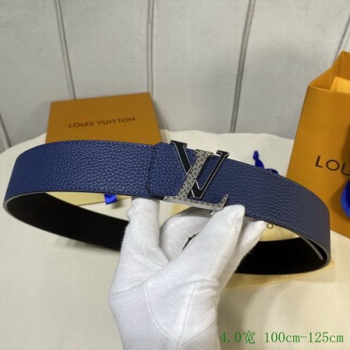 Super Perfect Quality LV Belts(100% Genuine Leather Steel Buckle)-4034