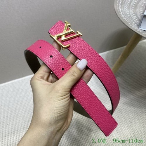 Super Perfect Quality LV Belts(100% Genuine Leather Steel Buckle)-3396