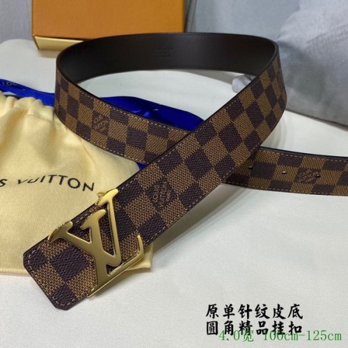 Super Perfect Quality LV Belts(100% Genuine Leather Steel Buckle)-3984