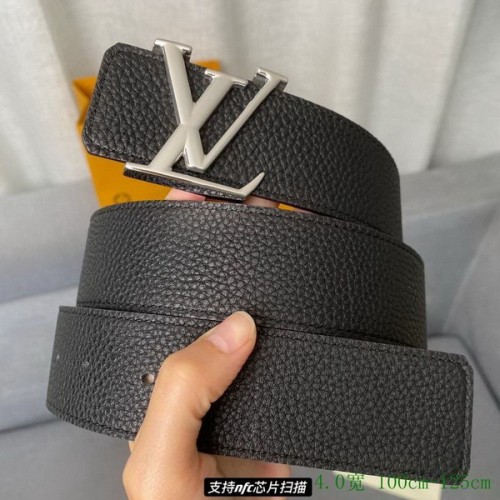 Super Perfect Quality LV Belts(100% Genuine Leather Steel Buckle)-2937