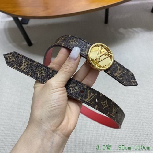 Super Perfect Quality LV Belts(100% Genuine Leather Steel Buckle)-3413