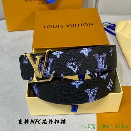 Super Perfect Quality LV Belts(100% Genuine Leather Steel Buckle)-2829