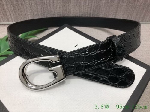 Super Perfect Quality G Belts(100% Genuine Leather,steel Buckle)-3710