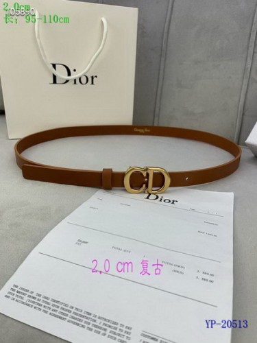 Super Perfect Quality Dior Belts(100% Genuine Leather,steel Buckle)-690