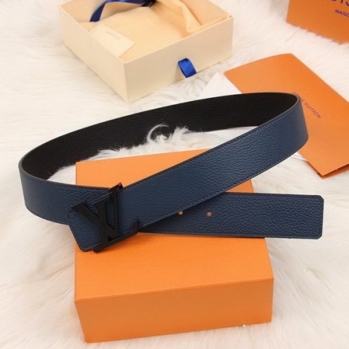 Super Perfect Quality LV Belts(100% Genuine Leather Steel Buckle)-3891