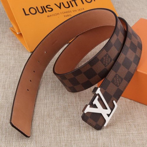 Super Perfect Quality LV Belts(100% Genuine Leather Steel Buckle)-3811