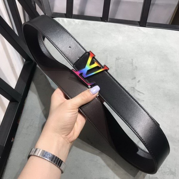 Super Perfect Quality LV Belts(100% Genuine Leather Steel Buckle)-3873