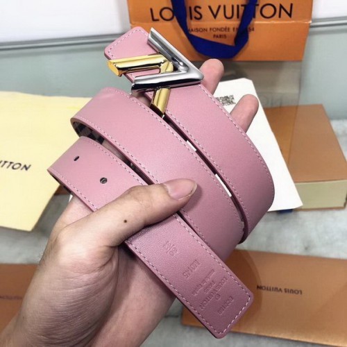 Super Perfect Quality LV Belts(100% Genuine Leather Steel Buckle)-3476