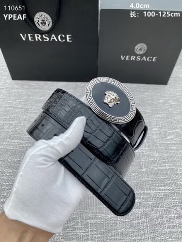 Super Perfect Quality Versace Belts(100% Genuine Leather,Steel Buckle)-1671