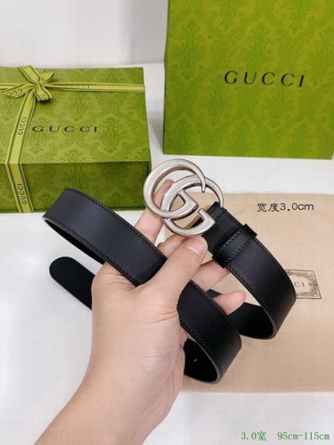 Super Perfect Quality G Belts(100% Genuine Leather,steel Buckle)-3359