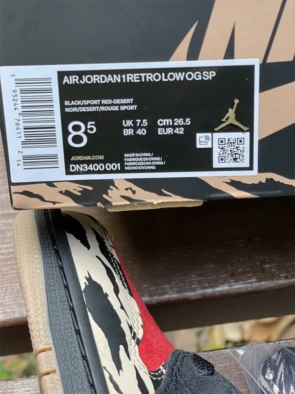 Authentic SoleFly x Air Jordan 1 Low “Carnivore”