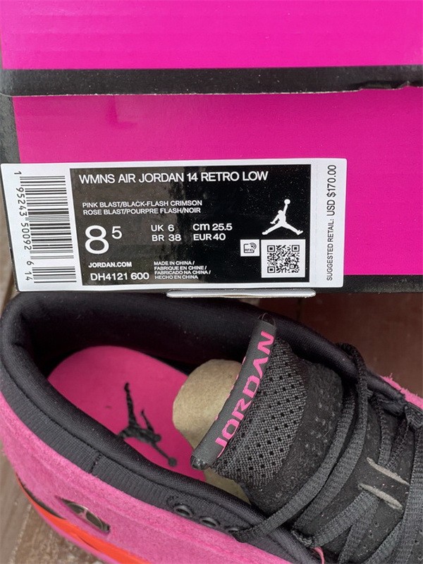 Authentic Air Jordan 14 Low “Shocking Pink” WMNS
