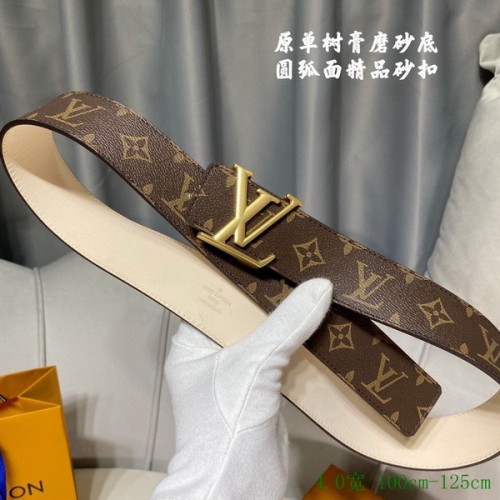 Super Perfect Quality LV Belts(100% Genuine Leather Steel Buckle)-3987