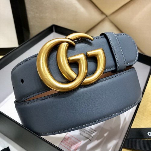 Super Perfect Quality G Belts(100% Genuine Leather,steel Buckle)-3491