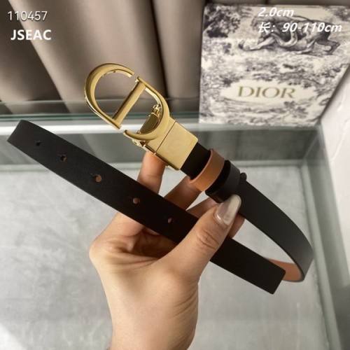 Super Perfect Quality Dior Belts(100% Genuine Leather,steel Buckle)-878
