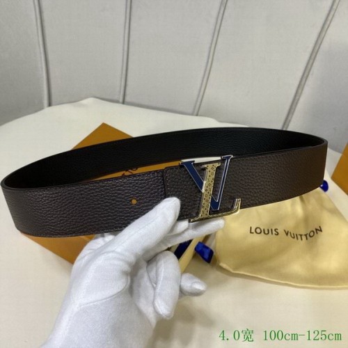 Super Perfect Quality LV Belts(100% Genuine Leather Steel Buckle)-4041