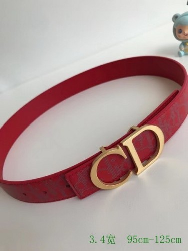 Super Perfect Quality Dior Belts(100% Genuine Leather,steel Buckle)-455