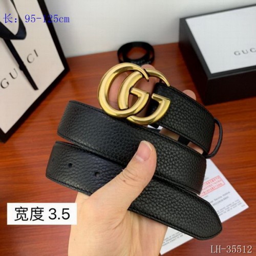 Super Perfect Quality G Belts(100% Genuine Leather,steel Buckle)-3582