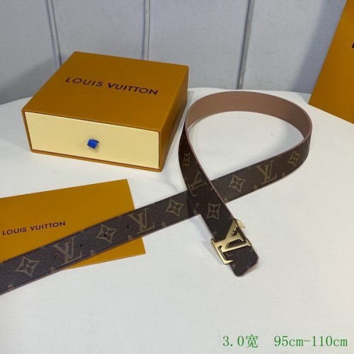 Super Perfect Quality LV Belts(100% Genuine Leather Steel Buckle)-2618