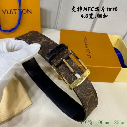 Super Perfect Quality LV Belts(100% Genuine Leather Steel Buckle)-2926