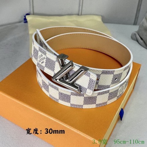 Super Perfect Quality LV Belts(100% Genuine Leather Steel Buckle)-2590