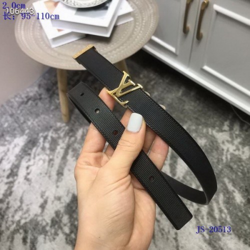 Super Perfect Quality LV Belts(100% Genuine Leather Steel Buckle)-4265