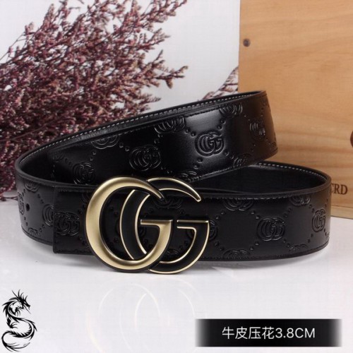 Super Perfect Quality G Belts(100% Genuine Leather,steel Buckle)-3934