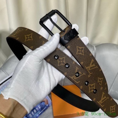 Super Perfect Quality LV Belts(100% Genuine Leather Steel Buckle)-2743