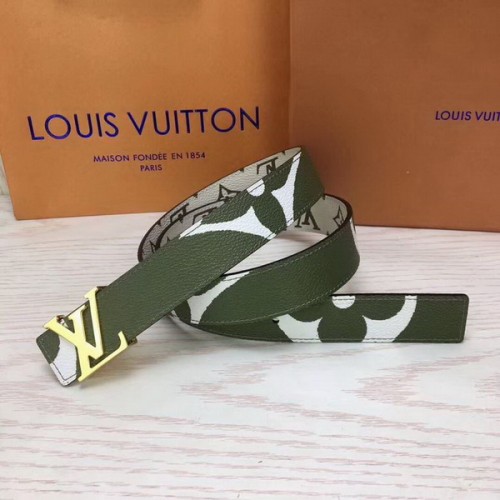Super Perfect Quality LV Belts(100% Genuine Leather Steel Buckle)-3513