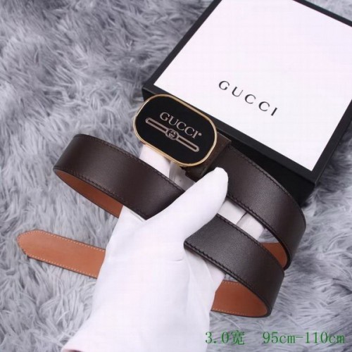 Super Perfect Quality G Belts(100% Genuine Leather,steel Buckle)-4215