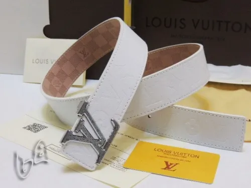 Super Perfect Quality LV Belts(100% Genuine Leather Steel Buckle)-4239