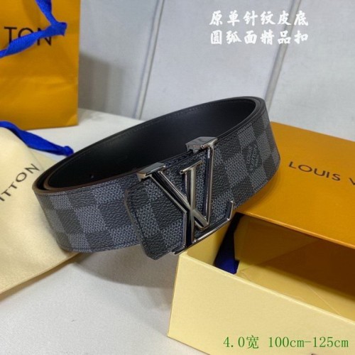 Super Perfect Quality LV Belts(100% Genuine Leather Steel Buckle)-2862