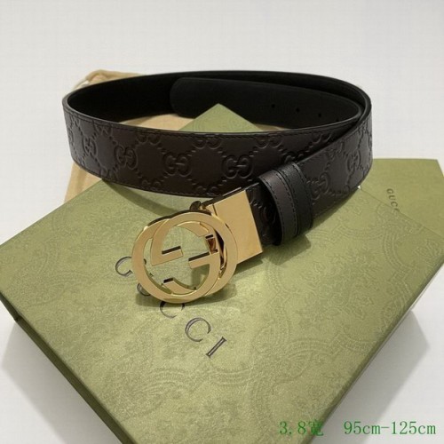 Super Perfect Quality G Belts(100% Genuine Leather,steel Buckle)-3685