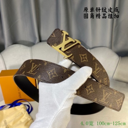 Super Perfect Quality LV Belts(100% Genuine Leather Steel Buckle)-3985