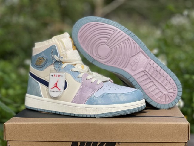 Authentic Air Jordan 1 Zoom CMFT “Celestine Blue”   GS