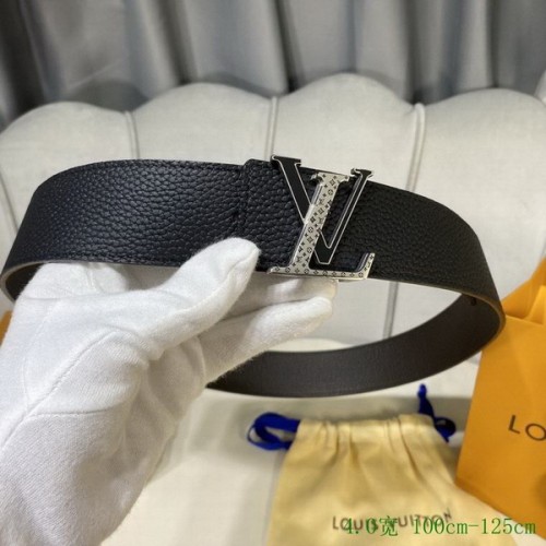 Super Perfect Quality LV Belts(100% Genuine Leather Steel Buckle)-4042