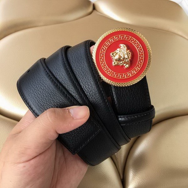 Super Perfect Quality Versace Belts(100% Genuine Leather,Steel Buckle)-619