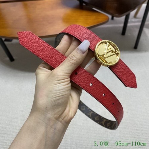 Super Perfect Quality LV Belts(100% Genuine Leather Steel Buckle)-3414