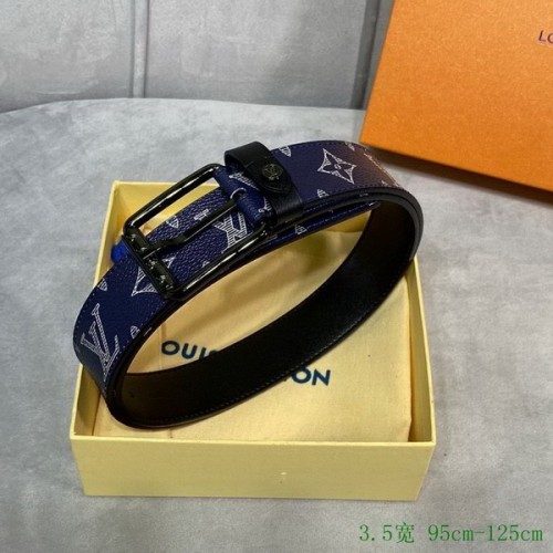 Super Perfect Quality LV Belts(100% Genuine Leather Steel Buckle)-3576